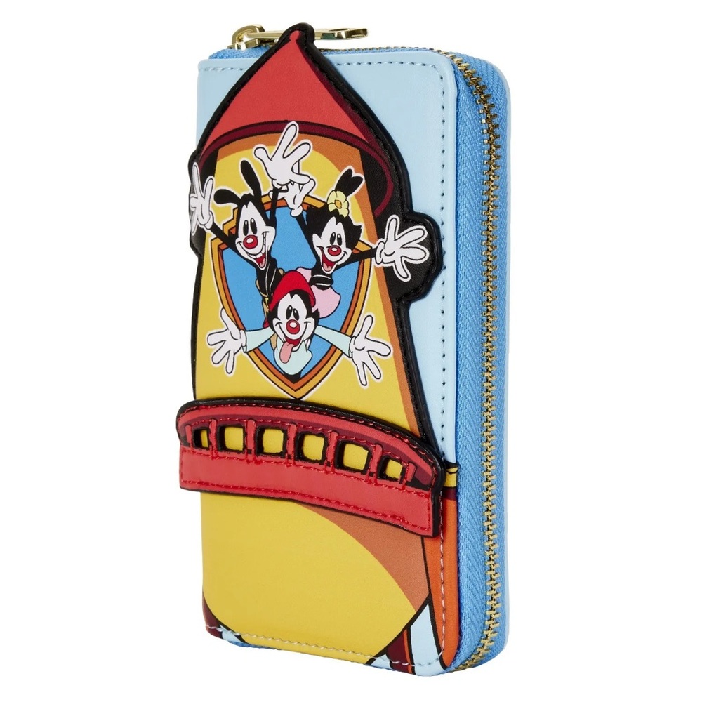 NWT ANIMANIACS WB Tower Zip Around Wallet Pinky & The Brain Hard tag Loungefly - Picture 6 of 6